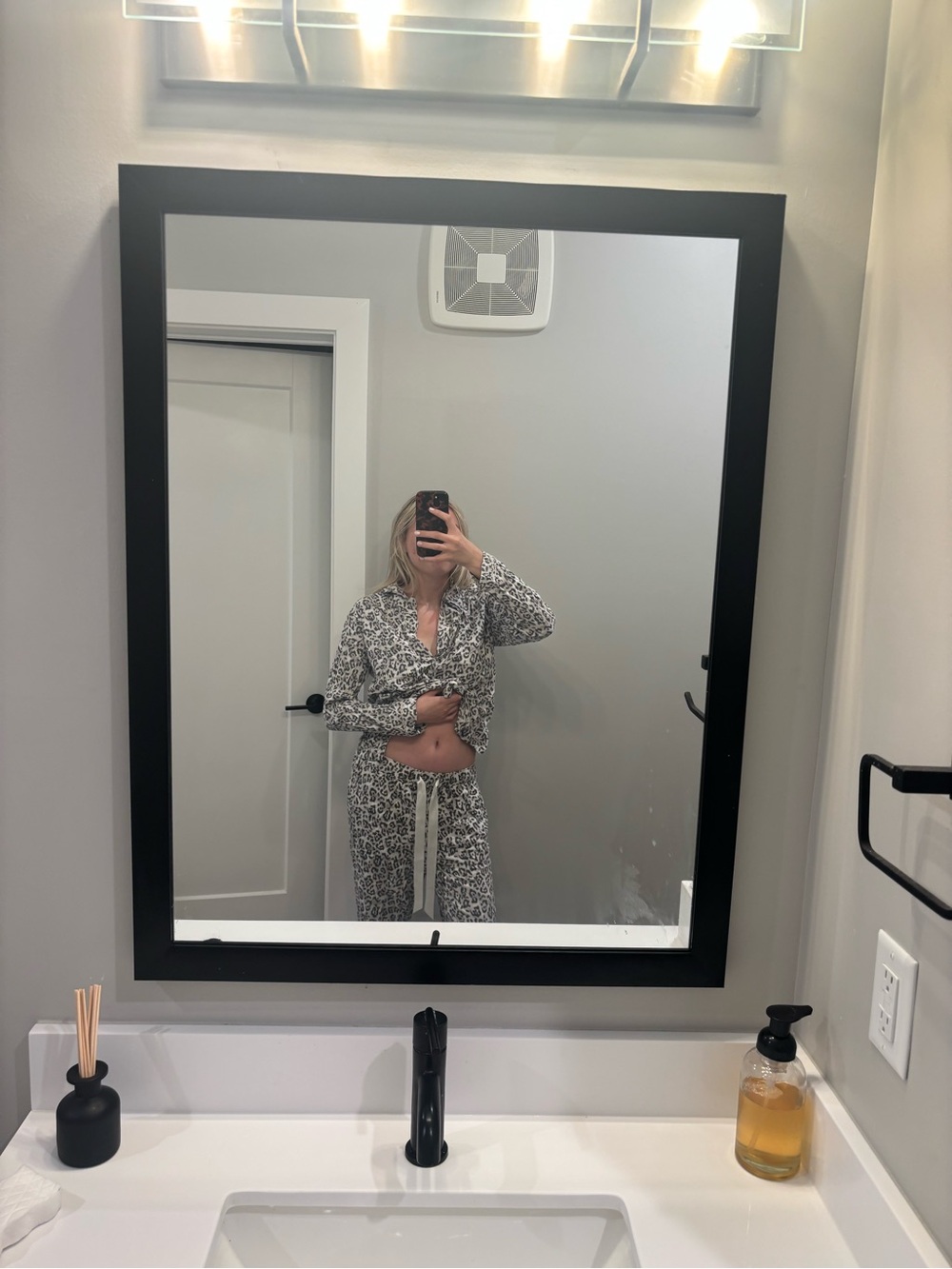 American Eagle Leopard Print Pjs